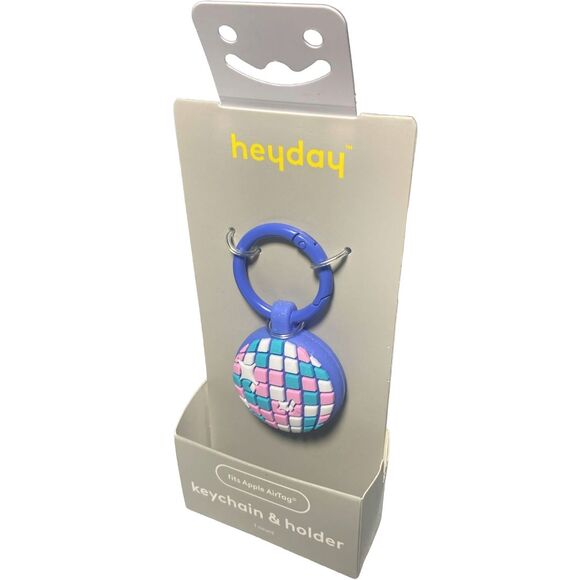 Apple AirTag Silicone Keychain Heyday Disco Ball New Protective Holder Key Ring - Picture 3 of 3